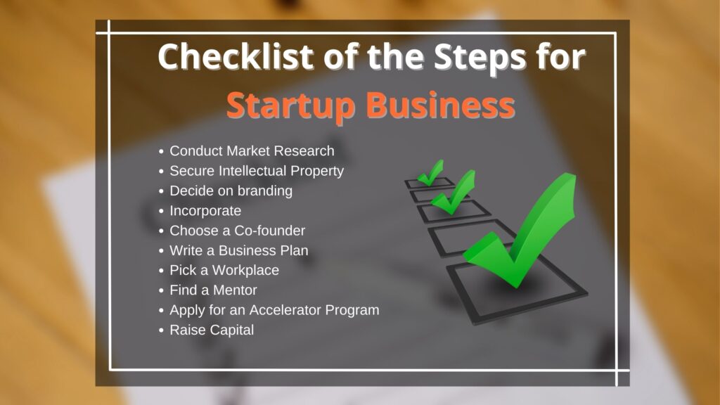 steps for startup business, guide for startup business